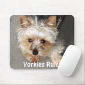 Yorkie, Yorkies Regel! Mousepad (Mit Mouse)