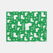 Yorkie Yorkshire Dog Personalisiert Dog Blanket Fleecedecke (Vorderseite (Horizontal))