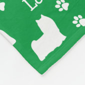 Yorkie Yorkshire Dog Personalisiert Dog Blanket Fleecedecke (Ecke)