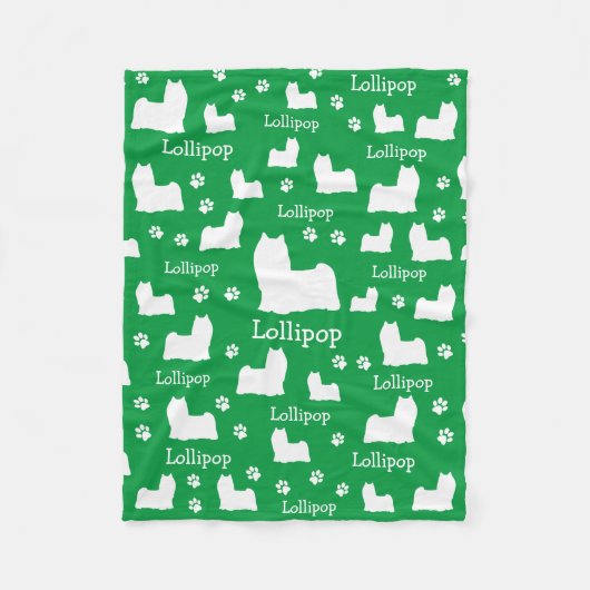 Yorkie Yorkshire Dog Personalisiert Dog Blanket Fleecedecke (Vorderseite)