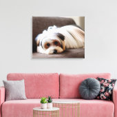 Yorkie, Yorkshire Terrier, Ennui, Leinwanddruck (Insitu (Wohnzimmer))