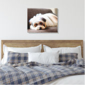 Yorkie, Yorkshire Terrier, Ennui, Leinwanddruck (Insitu (Schlafzimmer))