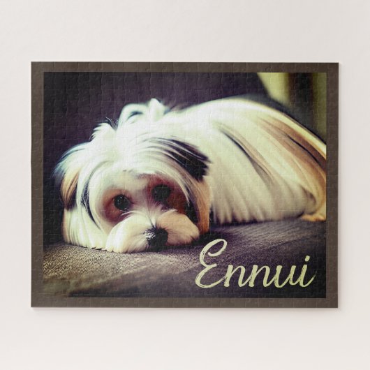 Yorkie, Yorkshire Terrier, Ennui, Puzzle (Horizontal)