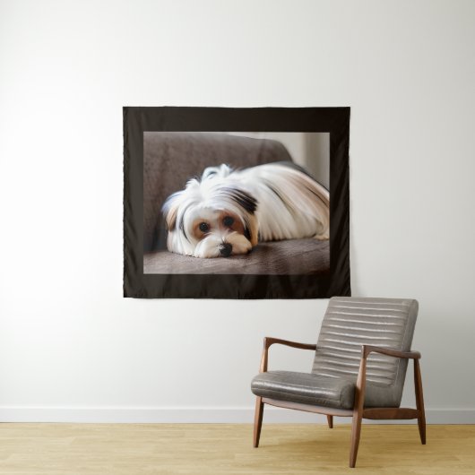 Yorkie, Yorkshire Terrier, Ennui, Wandteppich (Beispiel (Horizontal))