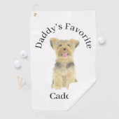 Yorkie Yorkshire Terrier Golfhandtuch (Insitu)