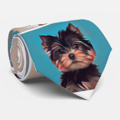 Yorkie Yorkshire Terrier Krawatte (Gerollt)