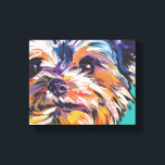 yorkie Yorkshire Terrier Pop Art on Wrapped Canvas Leinwanddruck<br><div class="desc">Hier ist eine wunderbare,  helle,  lustige,  Hommage an Ihre beste Freundin und Lieblingsrasse - die Yorkie! aus einem originellen Gemälde von Lea!</div>