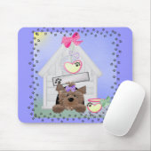 Yorkiegirl-Doghouse Mousepad (Mit Mouse)