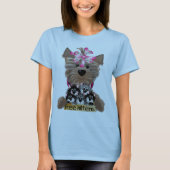 Yorkiegirl-freie Kitten T-Shirt (Vorderseite)
