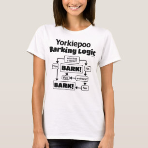 Yorkiepoo Abstreifenlogik T-Shirt