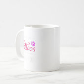 Yorkiepoo Dog Lover Tattoo Funny Dog Mama Geschenk Kaffeetasse (Vorderseite Links)