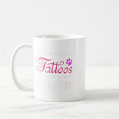 Yorkiepoo Dog Lover Tattoo Funny Dog Mama Geschenk Kaffeetasse (Links)