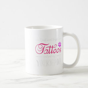 Yorkiepoo Dog Lover Tattoo Funny Dog Mama Geschenk Kaffeetasse