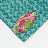 Yorkies am Weihnachten Fleecedecke (Ecke)