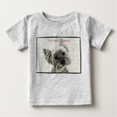 Yorkies Forever Säugling Bio Strampler (Vorderseite)