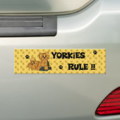 Yorkies Regel!! Autoaufkleber (Auf Auto)