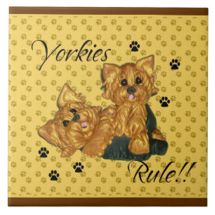 Yorkies Regel Pawprint Fliese