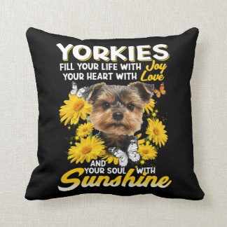 Yorkies und Sunshine Kissen
