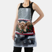 Yorkipoo Christmas Red Truck Holiday Gift Schürze (InSitu)