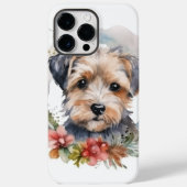 Yorkipoo Christmas Wreath Festive Pup Case-Mate iPhone Hülle (Rückseite)