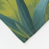 Yorkipoo Dog Spring Flowers Malerei Fleecedecke (Ecke)