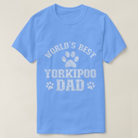 Yorkipoo Dog Vater Worlds Best Yorkipoo Vater T-Shirt (Design vorne)