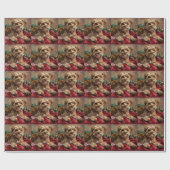 Yorkipoo Dog Weihnachtsfest Geschenkpapier (Flach)