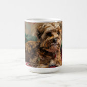 Yorkipoo Dog Weihnachtsfest Kaffeetasse (Mittel)