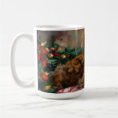 Yorkipoo Dog Weihnachtsfest Kaffeetasse (Links)