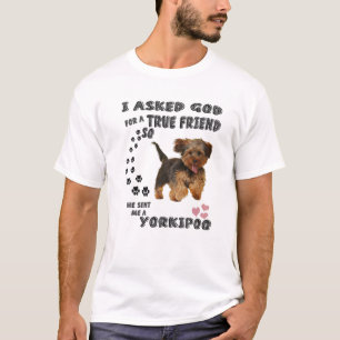 Yorkipoo Dog Zitat Mama Yorkiepoo Vater Art, Niedl T-Shirt