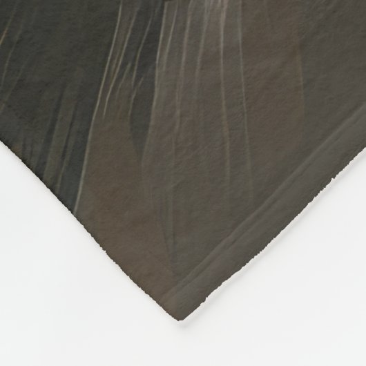 Yorkipoo Dog zu Weihnachten im Schnee Fleecedecke (Ecke)