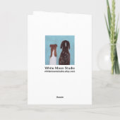 Yorkipoo Grußkarte Karte (Rückseite)
