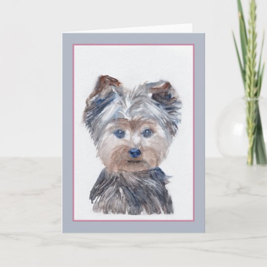 Yorkipoo Grußkarte Karte (Vorderseite)