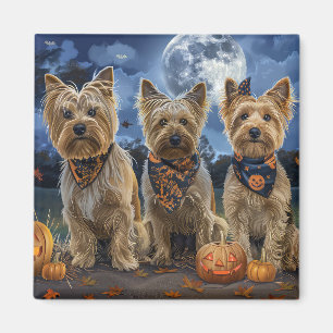 Yorkipoo Halloween Gruselig  Magnet