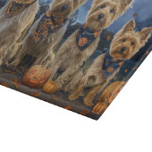 Yorkipoo Halloween Spooky Schneidebrett (Ecke)