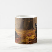 Yorkipoo im Herbstfall Inspiriert Kaffeetasse (Mittel)
