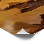 Yorkipoo im Herbstfall Inspiriert Poster (Ecke)