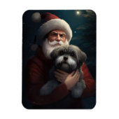 Yorkipoo mit Weihnachtsfeiern Magnet (Vertikal)