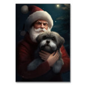 Yorkipoo mit Weihnachtsfeiern Tischnummer (Rückseite)