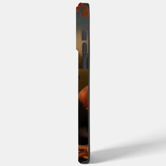 Yorkipoo Puppy Autumn Delight Pumpkin Case-Mate iPhone Hülle (Rückseite / Links)