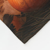 Yorkipoo Puppy Autumn Delight Pumpkin Fleecedecke (Ecke)