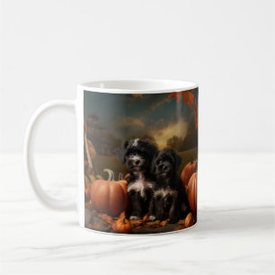 Yorkipoo Puppy Autumn Delight Pumpkin Kaffeetasse