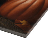 Yorkipoo Puppy Autumn Delight Pumpkin Schneidebrett (Ecke)