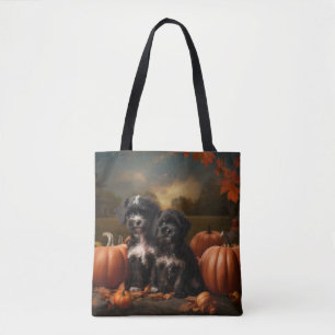 Yorkipoo Puppy Autumn Delight Pumpkin Tasche