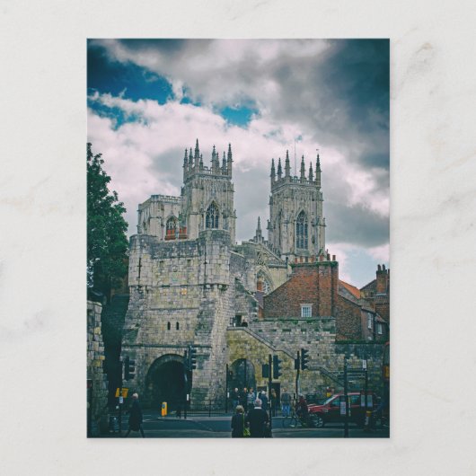 YorkMinster und Bootham Bar Postkarte (Vorderseite)