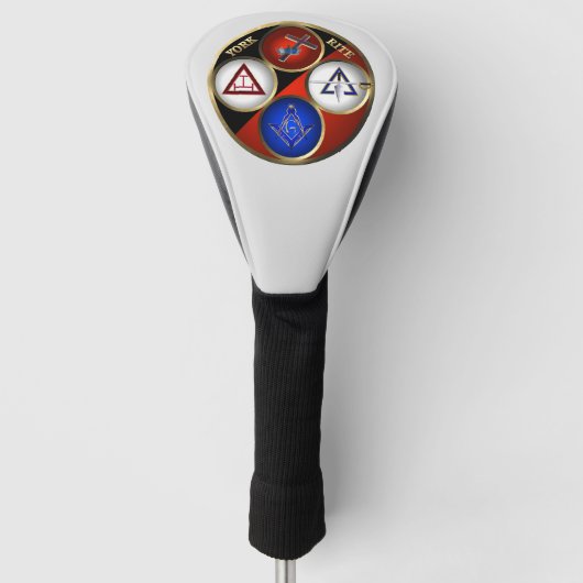 Yorkrite mason golf headcover (Vorderseite)