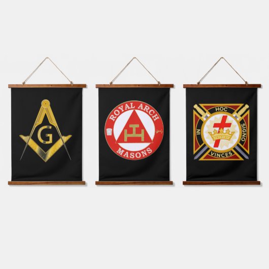 Yorkrite Mason Wandteppich Mit Holzrahmen (Dreifach)