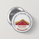 Yorkshire 3 Peaks Challenge Wanderroute Button (Vorne & Hinten)