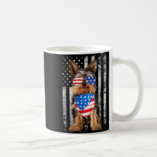 Yorkshire Amerikanische Flagge Patriotischer Yorki Kaffeetasse