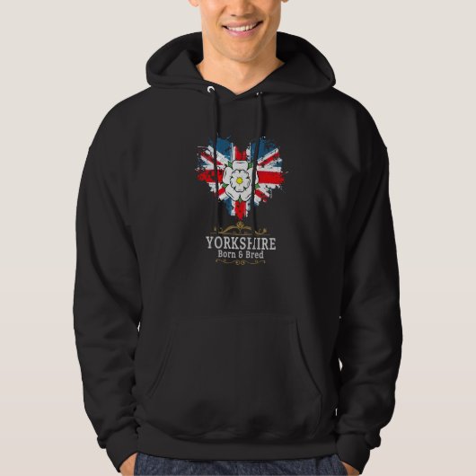 Yorkshire Born & Bred Idea For Women With Union Ja Hoodie (Vorderseite)